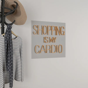 Shopping is my cardio Text Neon LED Light