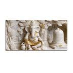 Shree Ganesha Peace and Prosperity 3D Canvas Wall Painting