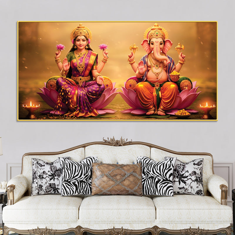 shree-lakshmi-ganesh-luxury-canvas-wall-painting-for-home-puja-room