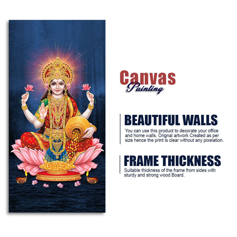 Shree Laxmi Mata Canvas Wall Painting