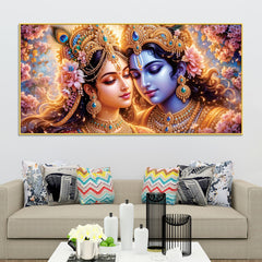 Shree Radha Krishna Premium Canvas Wall Painting