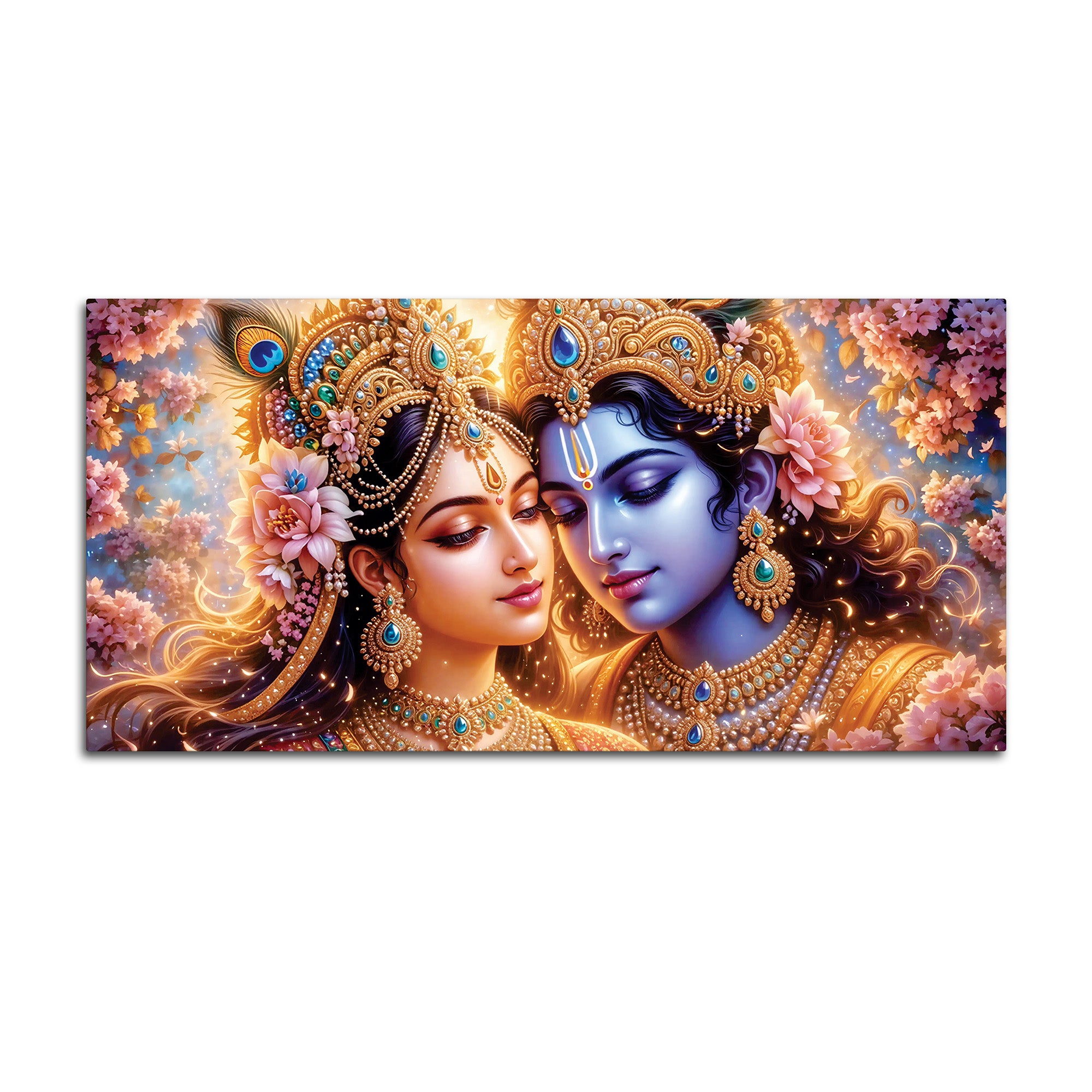 Shree Radha Krishna Premium Canvas Wall Painting
