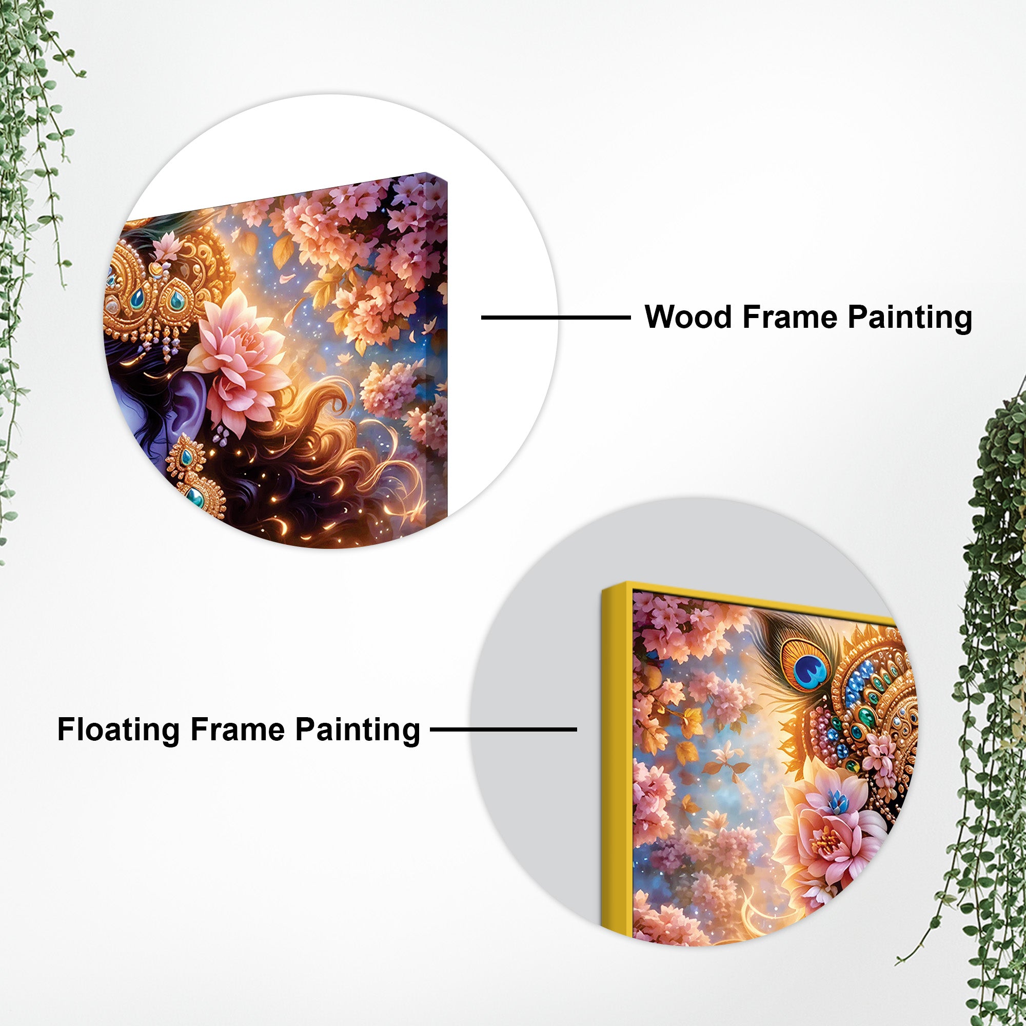 Shree Radha Krishna Premium Canvas Wall Painting