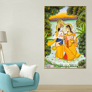 shree-radha-krishna-riverside-walk-canvas-wall-painting