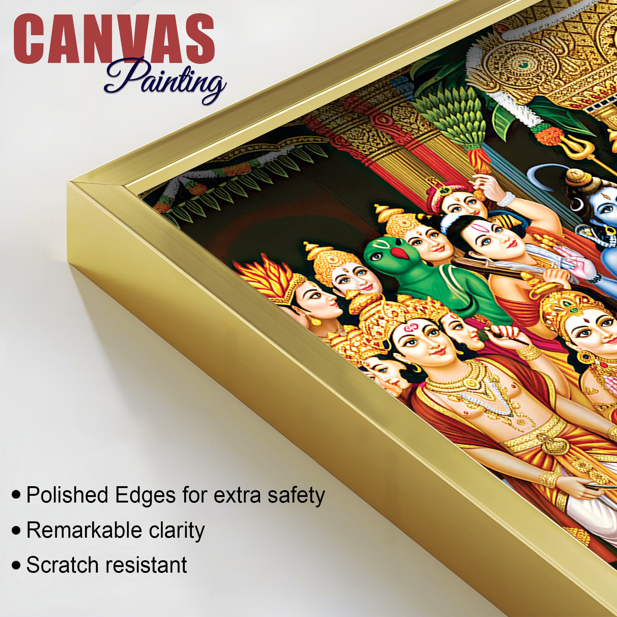 Shree Ram Sita Vivah Religious Canvas Wall Painting