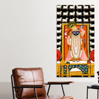 Shreenath Ji Canvas Wall Decor Painting | Spiritual Hindu Art for Home & Gifting