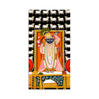 Shreenath Ji Canvas Wall Decor Painting | Spiritual Hindu Art for Home & Gifting