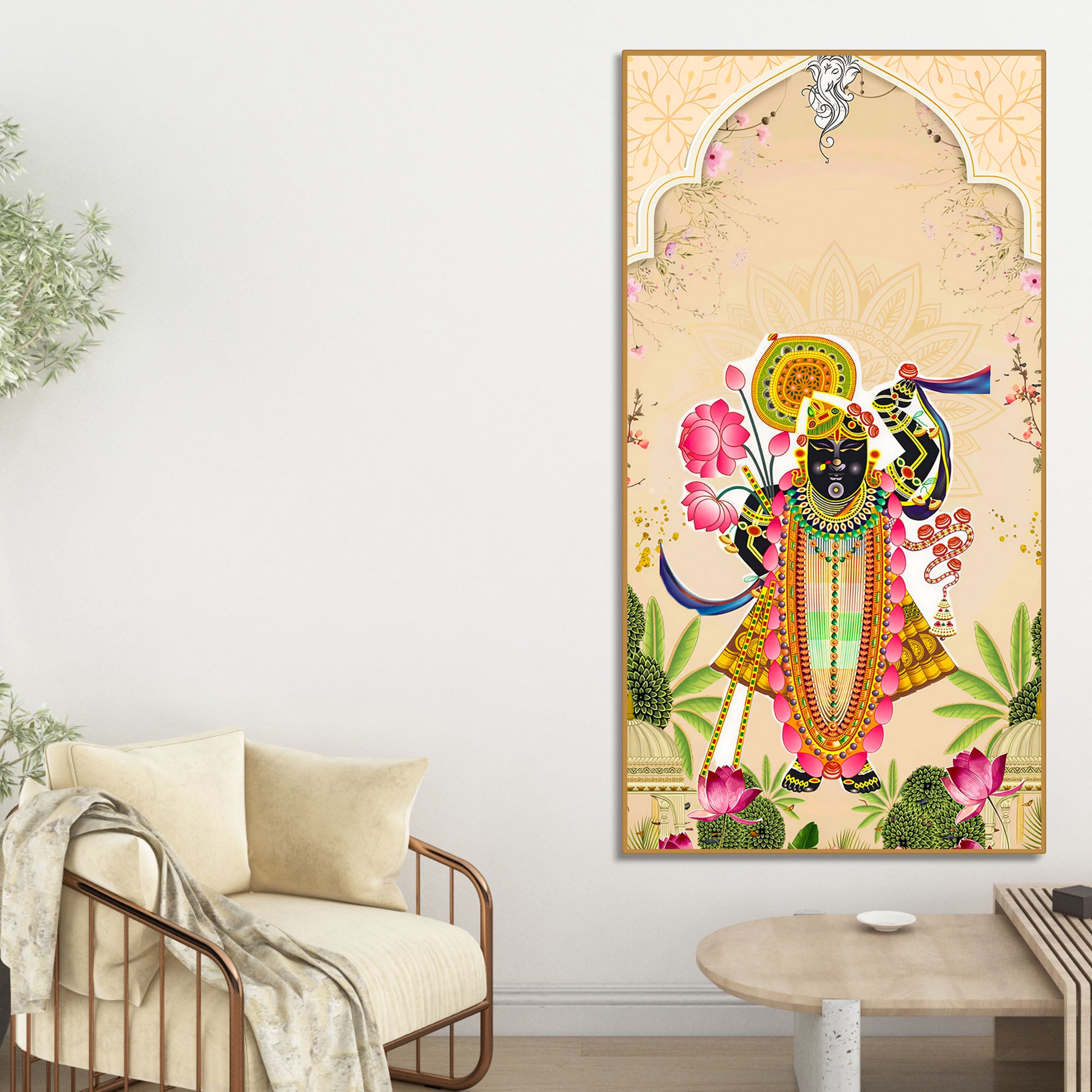 Shreenath ji Pichwai Canvas Painting | Premium Home Wall Decor