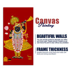 Shreenath ji Pichwai Inspired Canvas Painting | Hindu Religious Wall Decor