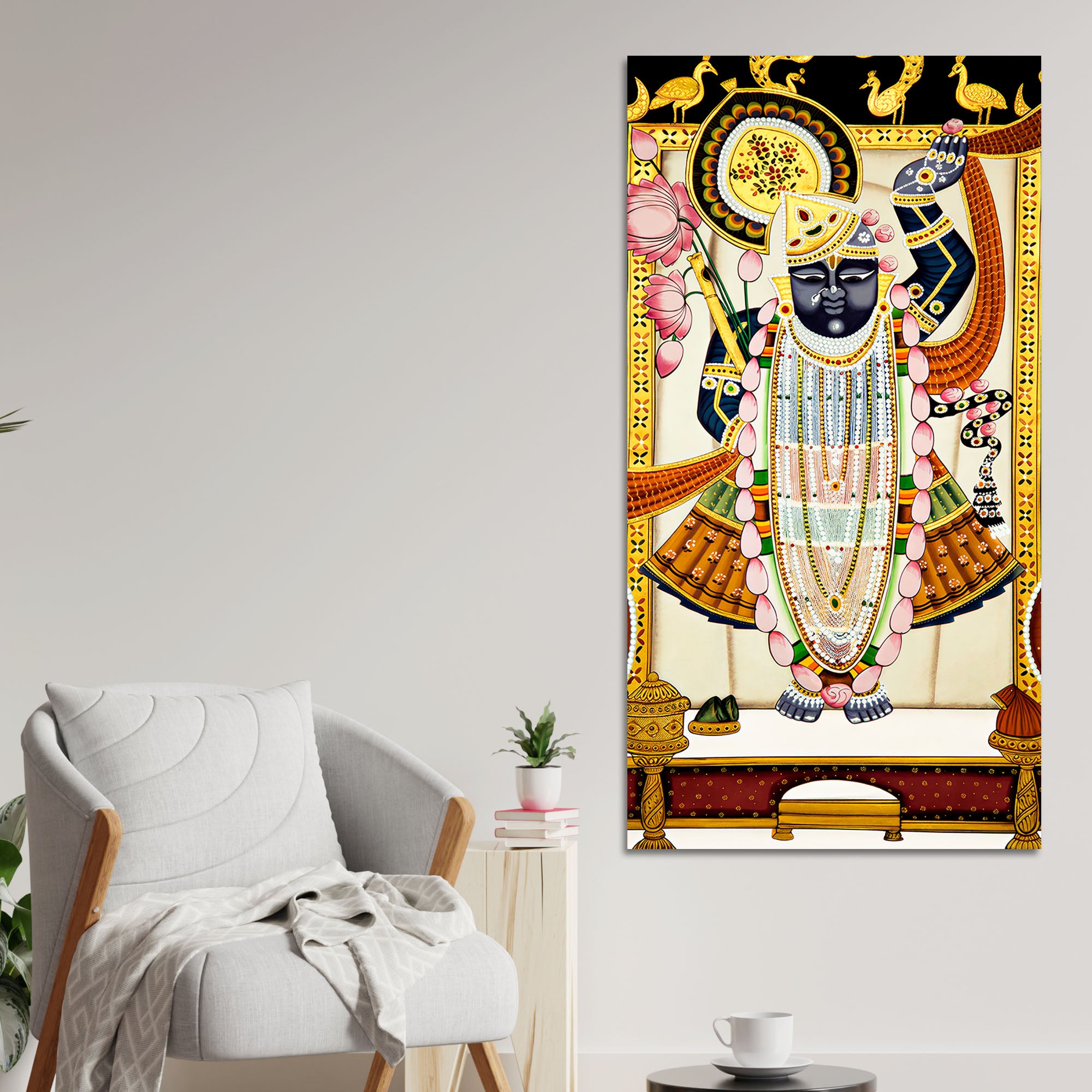 Shreenathji Devotional Canvas Painting | Premium Wall Decor