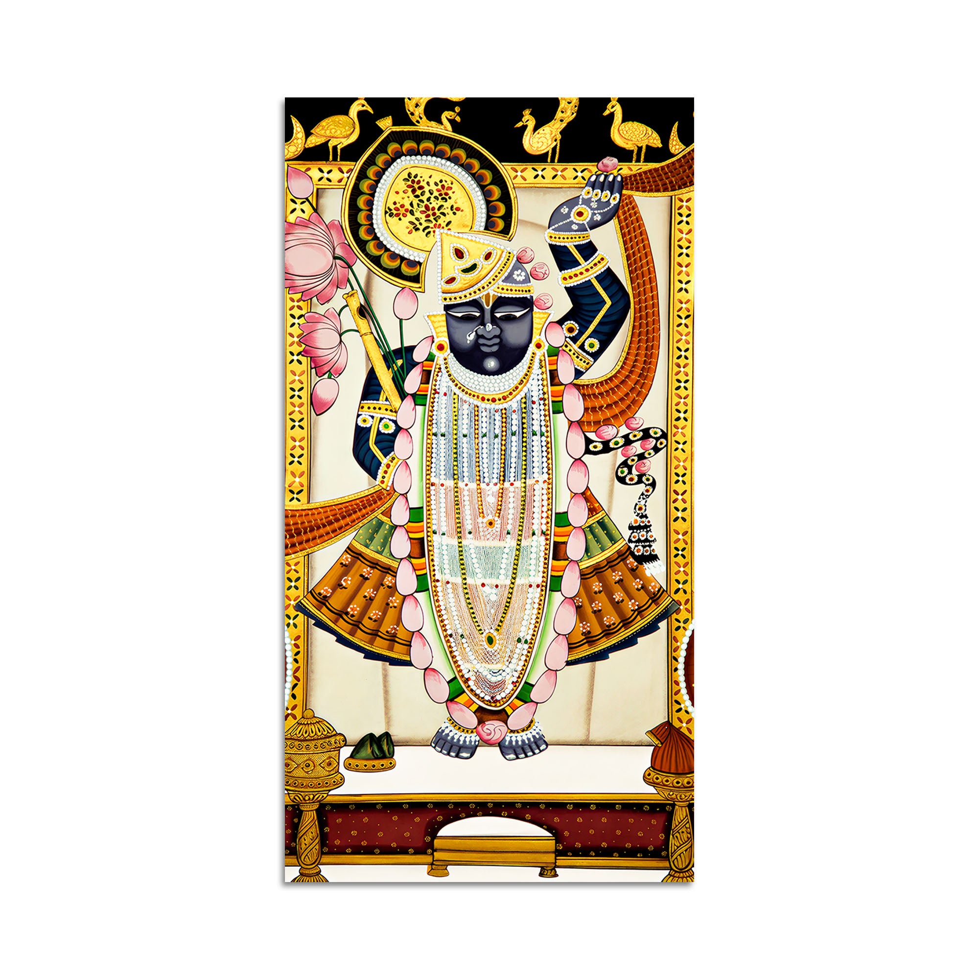 Shreenathji Devotional Canvas Painting | Premium Wall Decor