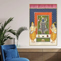 Shreenathji Nathdwara Style Canvas Wall Painting for Home & Temple