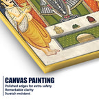 Shreenathji Nathdwara Style Canvas Wall Painting for Home & Temple