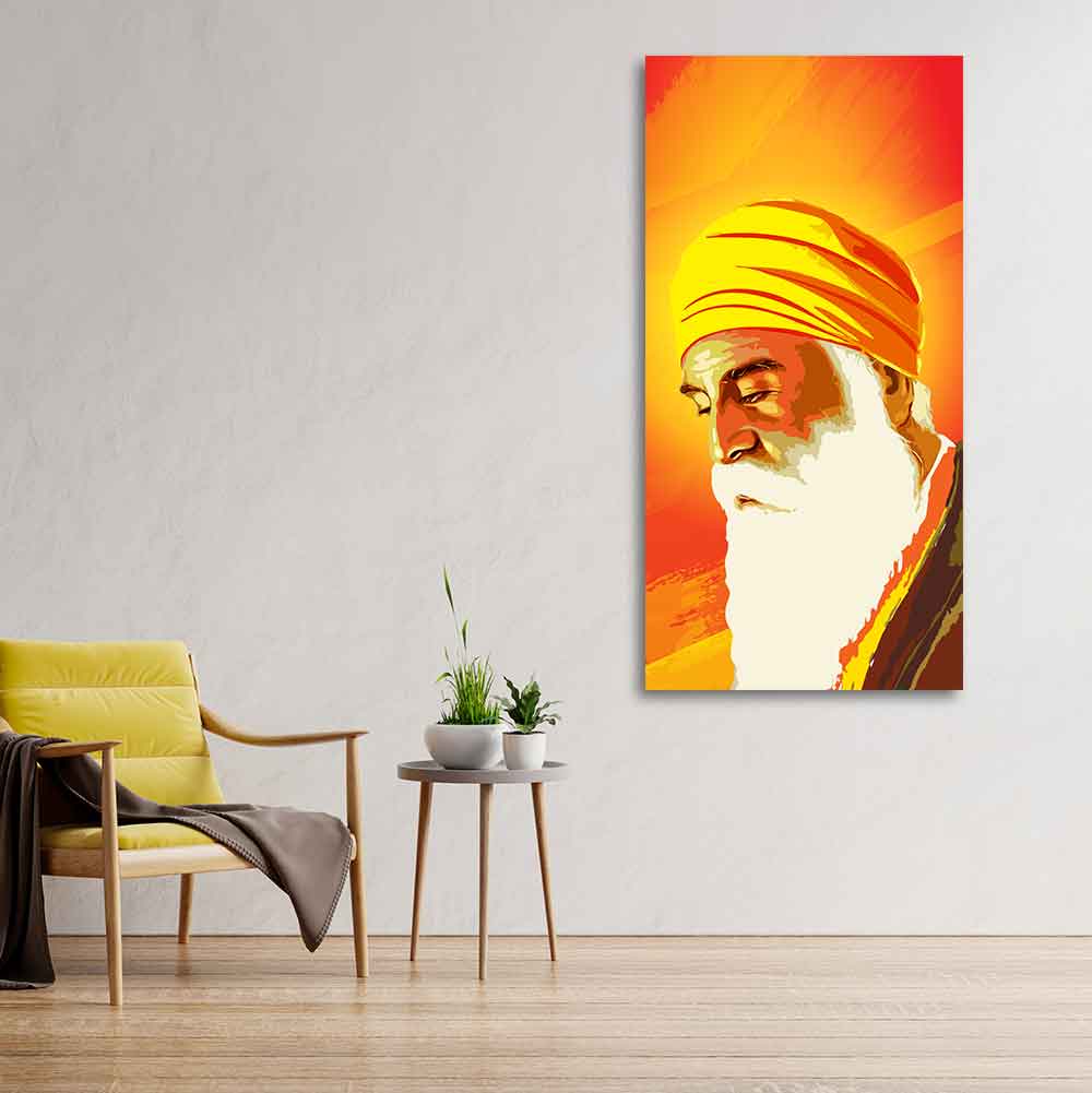 Shri Guru Nanak Dev Canvas Wall Painting