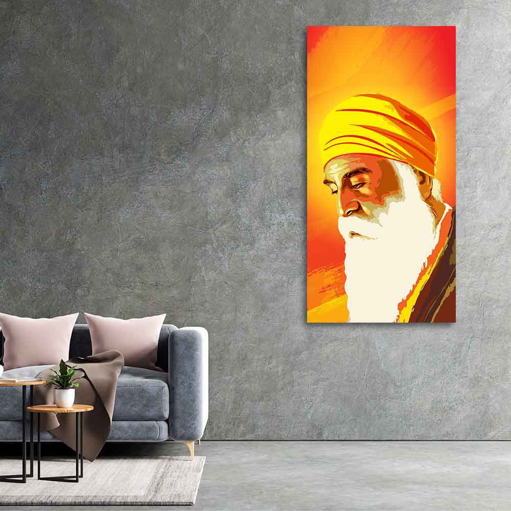 Shri Guru Nanak Dev Canvas Wall Painting