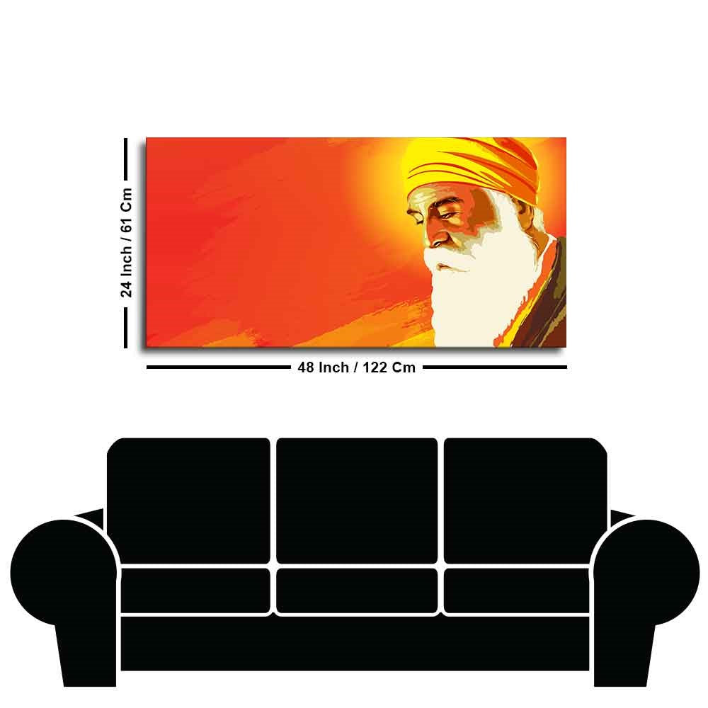 Shri Guru Nanak Dev Premium Wall Painting