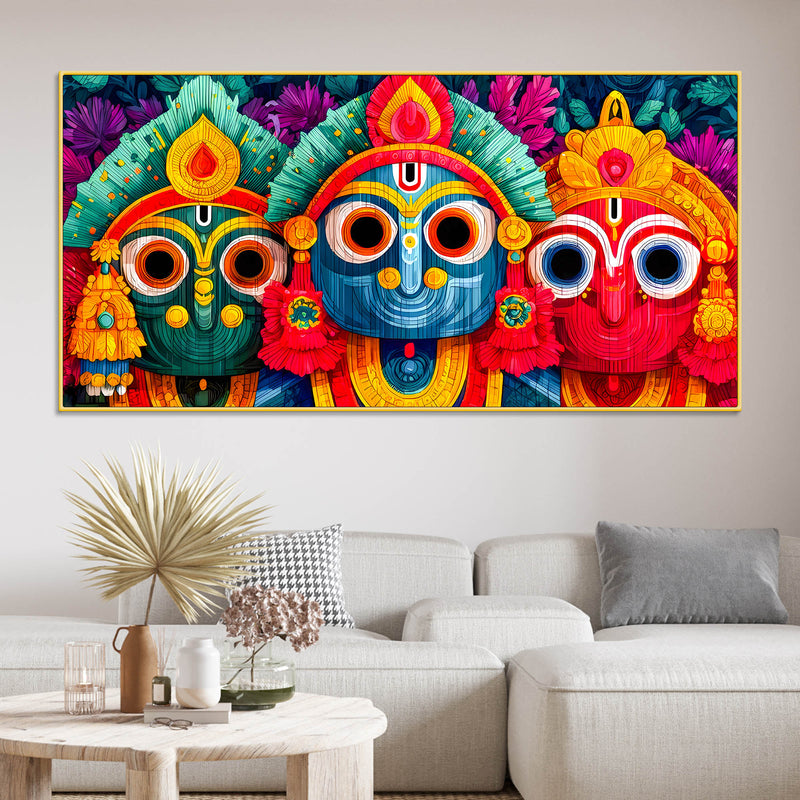 Shri Jagannath Wall Art Canvas Painting