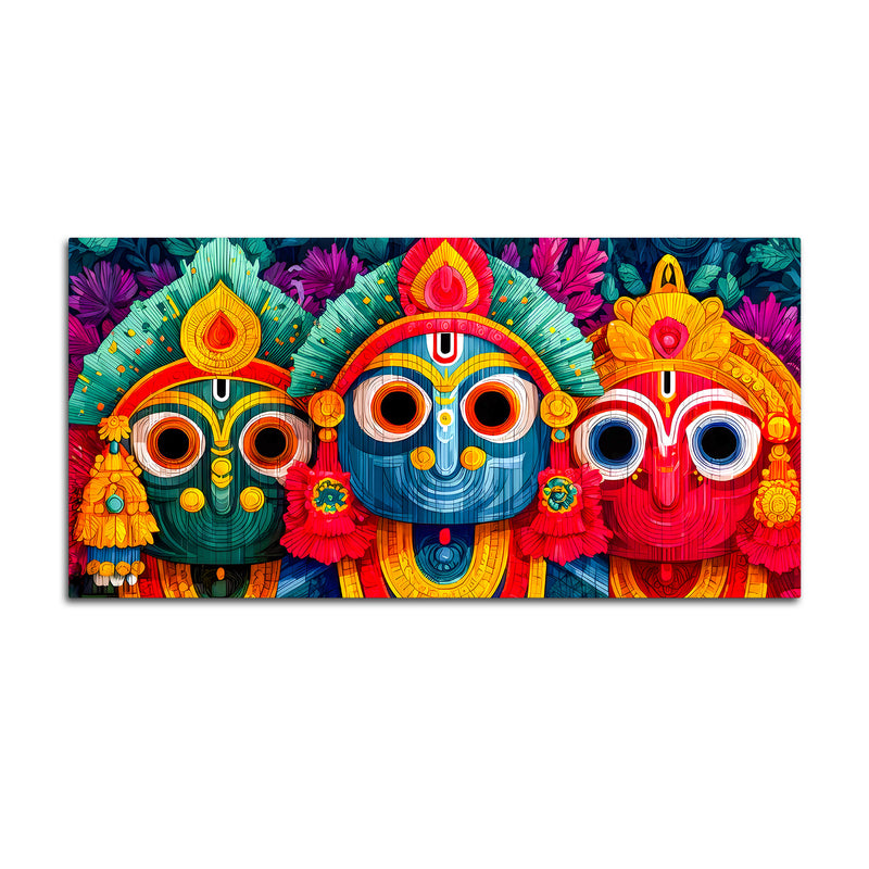 Shri Jagannath Wall Art Canvas Painting