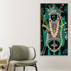 Shri Shrinathji Nathdwara Canvas Wall Painting | Spiritual Indian Wall Art for Home