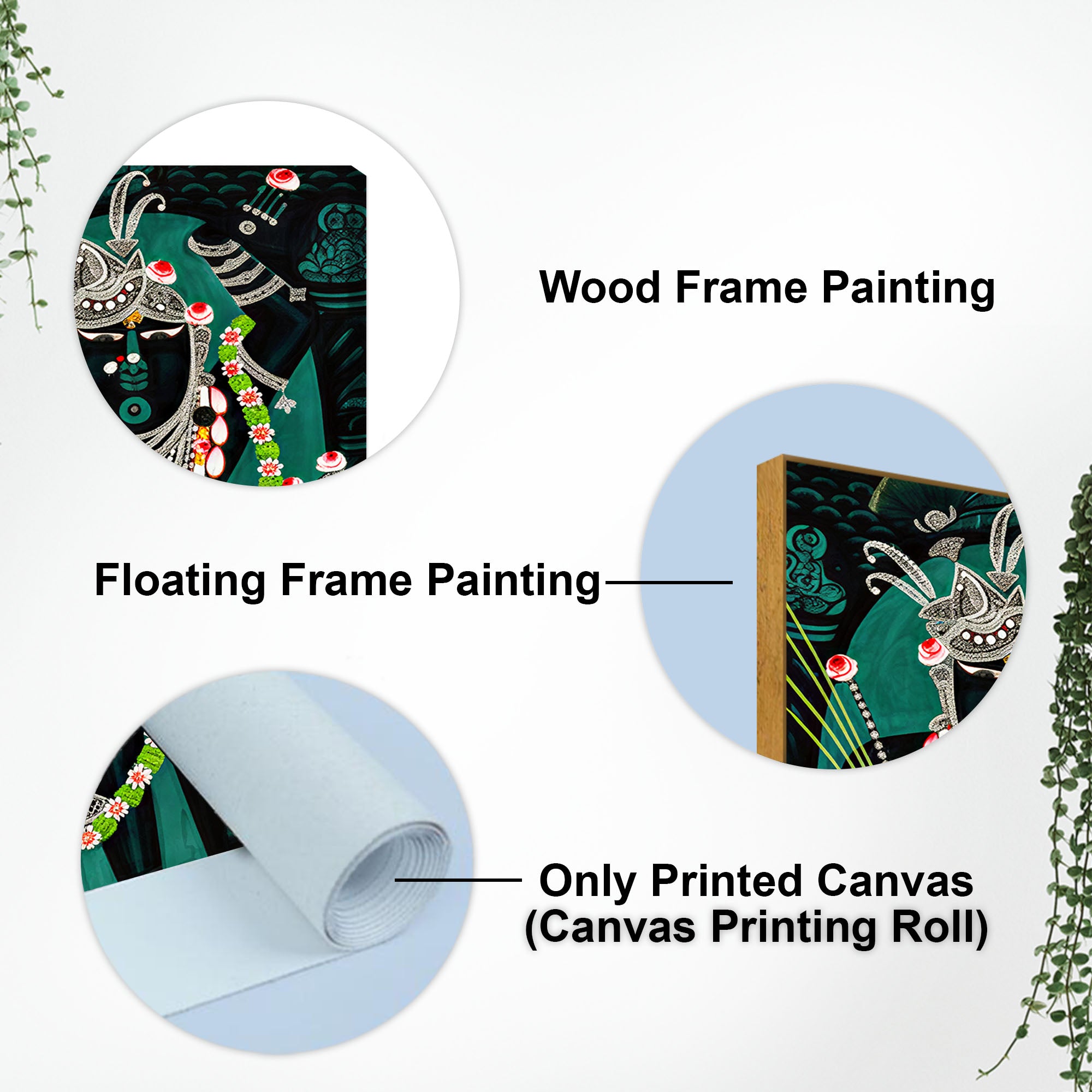 Shri Shrinathji Nathdwara Canvas Wall Painting | Spiritual Indian Wall Art for Home