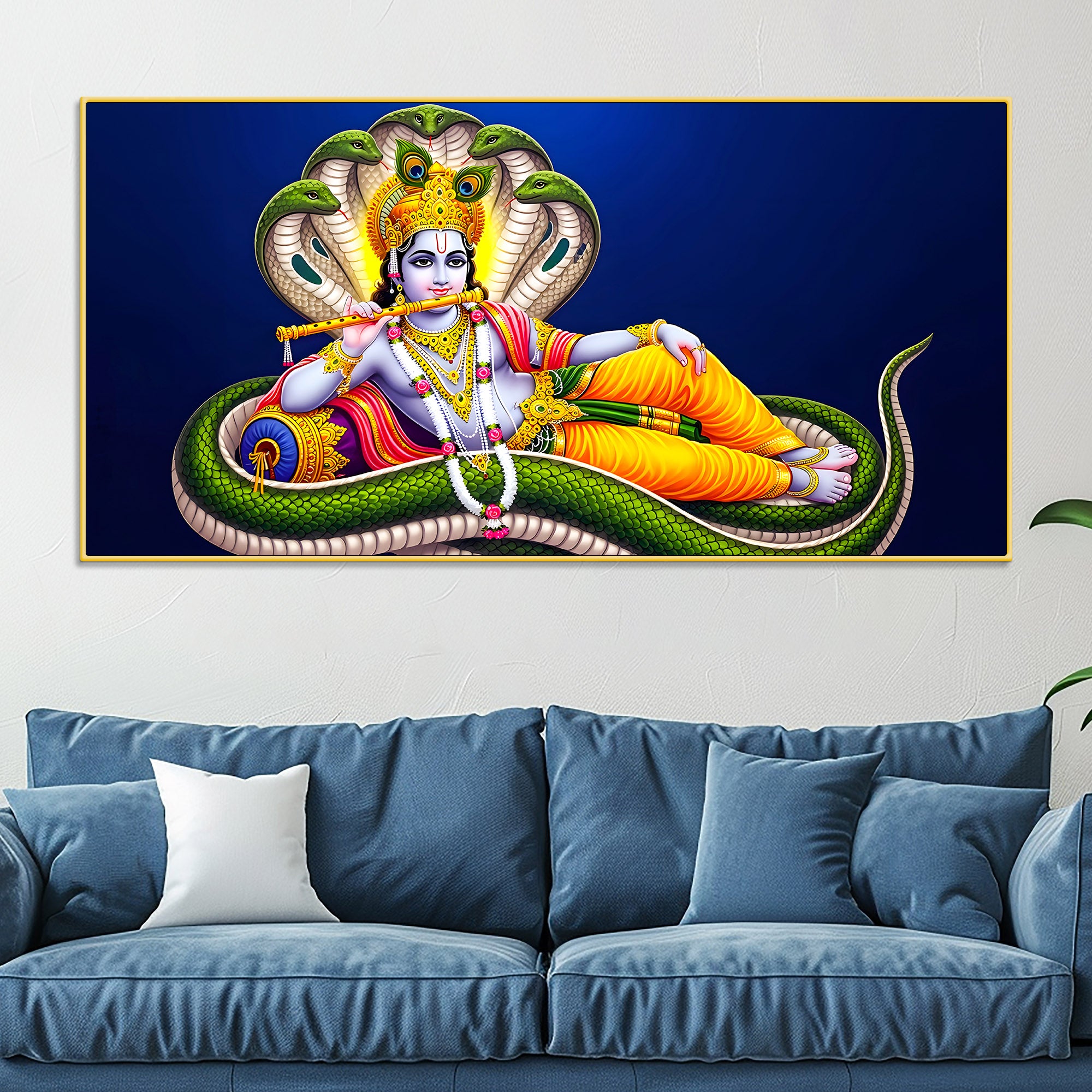 Shri Vishnu Avtar Wall Art Canvas Painting