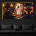 Shrinath Ji Bhagwan Crystal Glass Wall Painting with Floral Glow