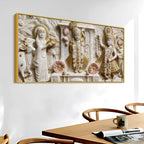 Shrinathji Divine Darbar 3D Canvas Wall Painting