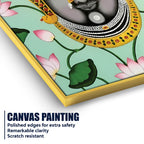 Shrinathji Face Canvas Wall Painting | Elegant Pichwai Wall Decor