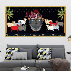 Shrinathji Face Pichwai Art Wall Painting
