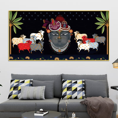 Shrinathji Face Pichwai Art Wall Painting