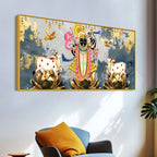 Shrinathji Krishna Pichwai Art Canvas Wall Painting