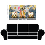 Shrinathji Krishna Pichwai Art Canvas Wall Painting