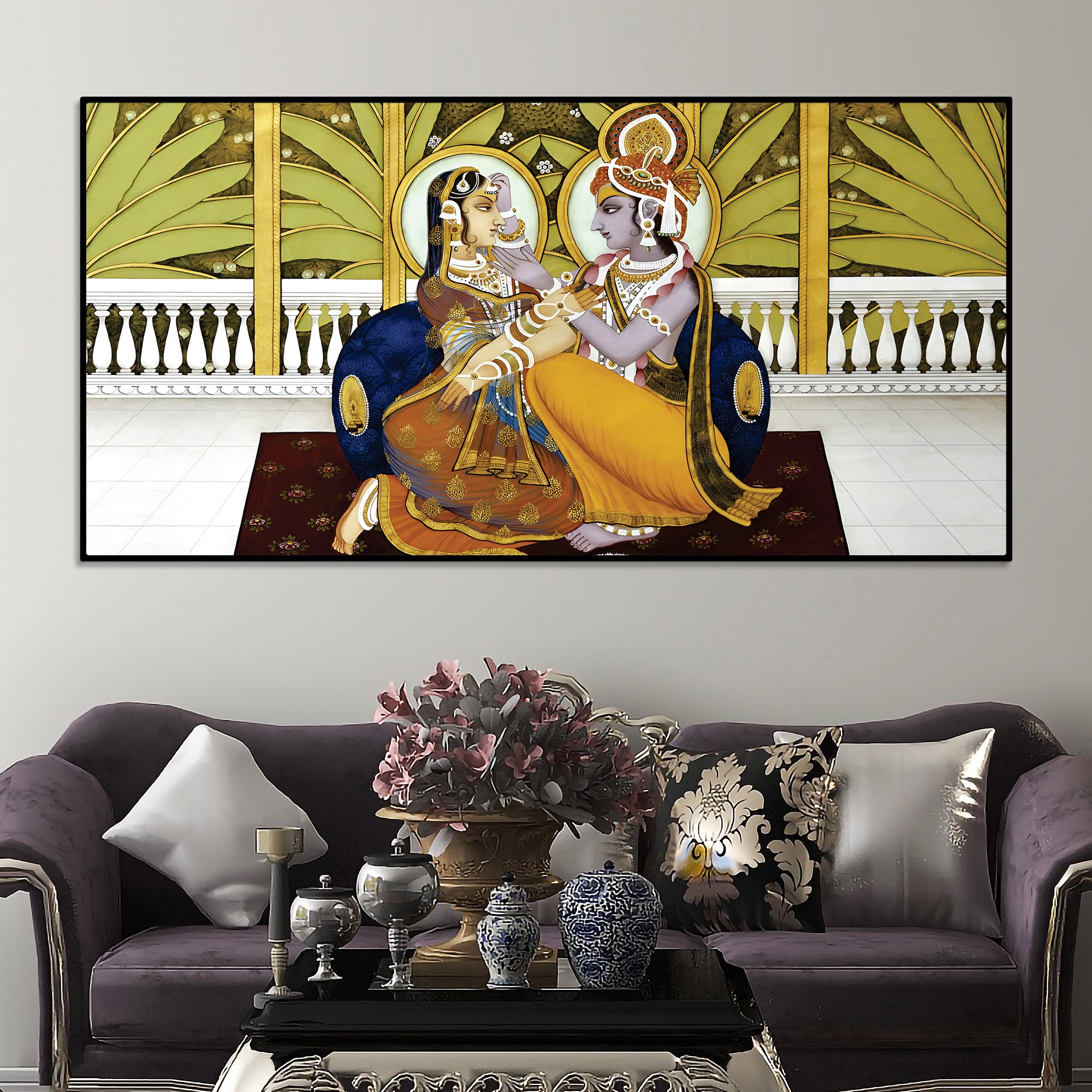 Shrinathji Krishna Premium Pichwai Wall Decor Painting