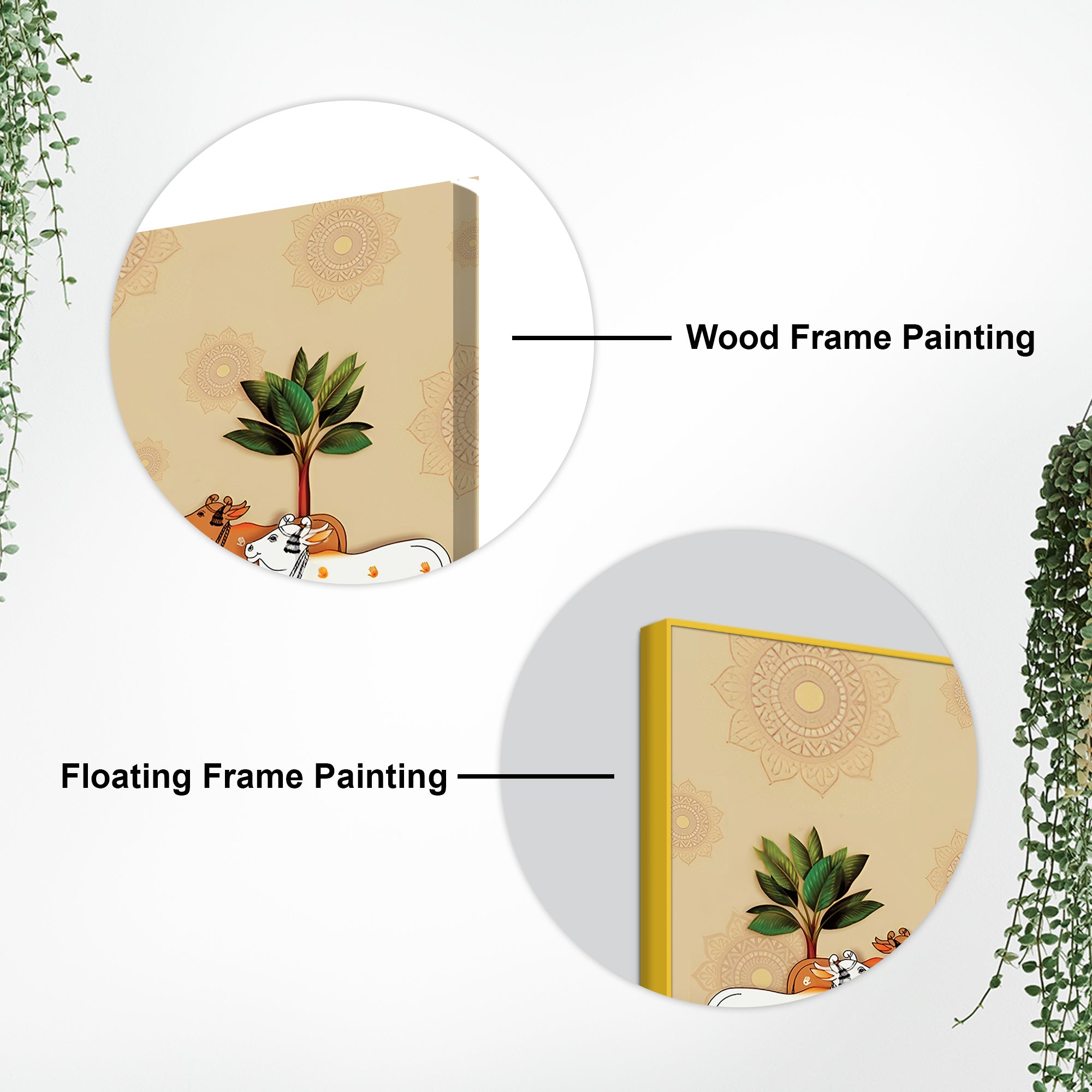 Shrinathji Mukharavind Pichwai Religious Wall Painting