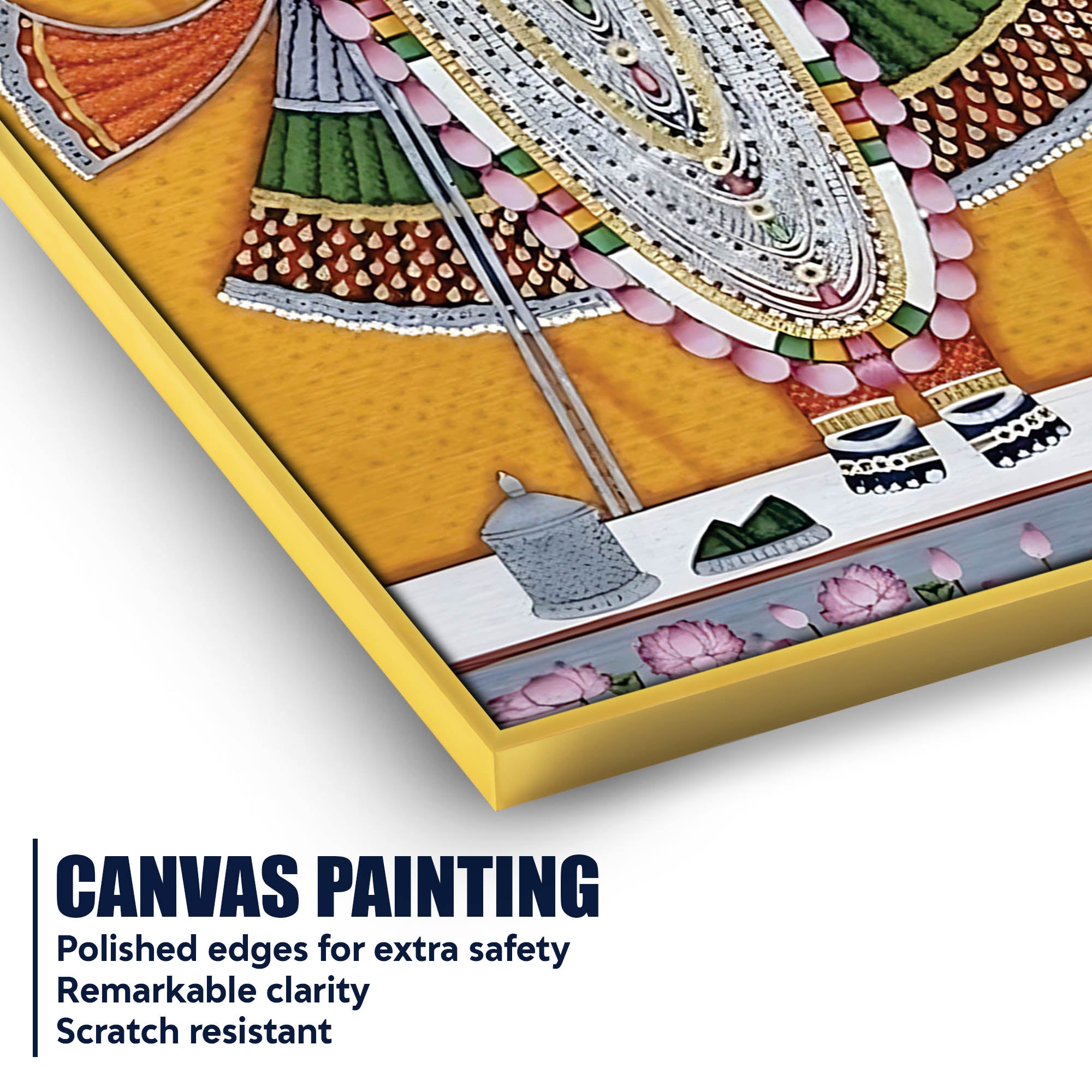 Shrinathji Nathdwara Pichwai Canvas Painting | Divine Wall Decor