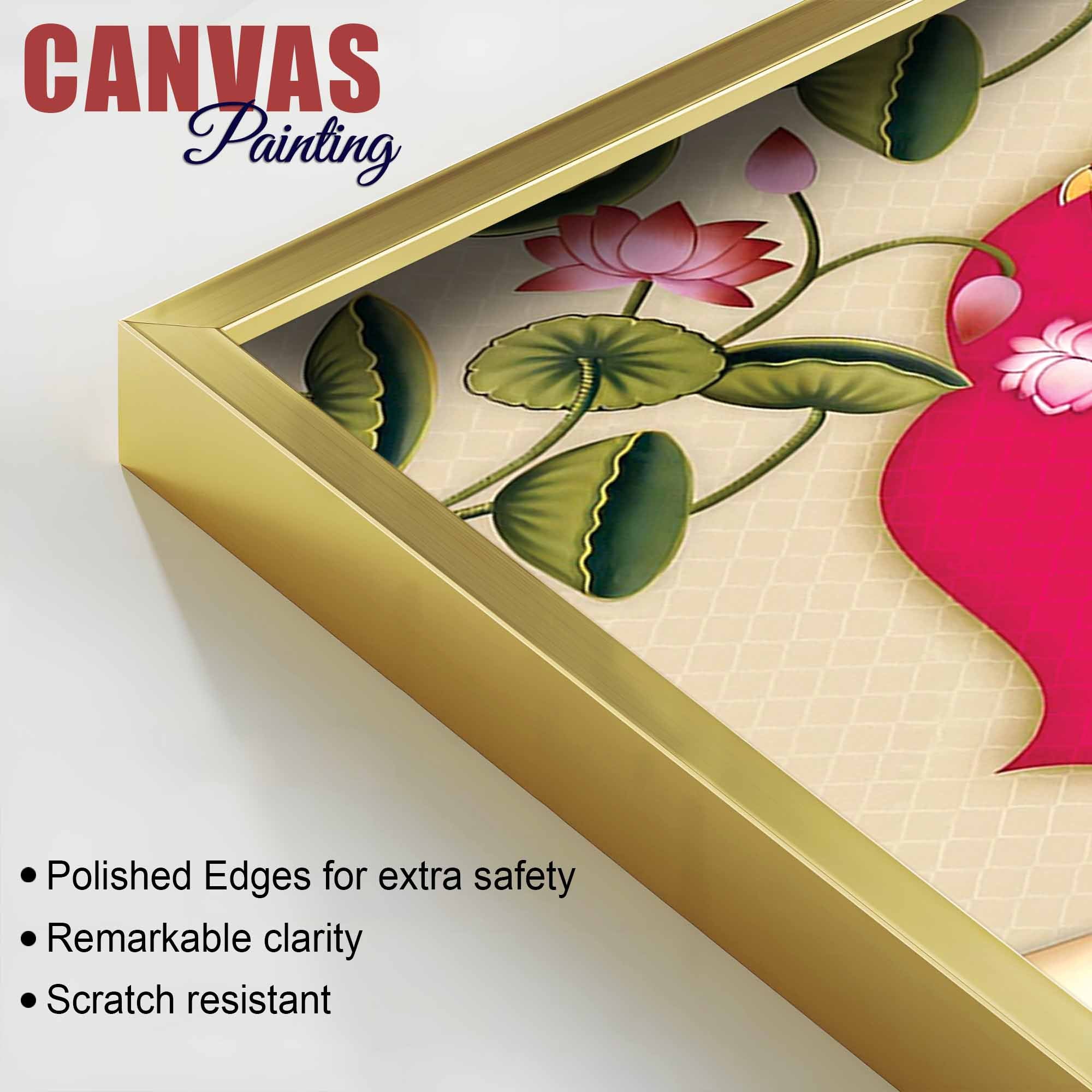 Shrinathji Pichwai Art with Cows Wall Painting| Indian Devotional Wall Décor