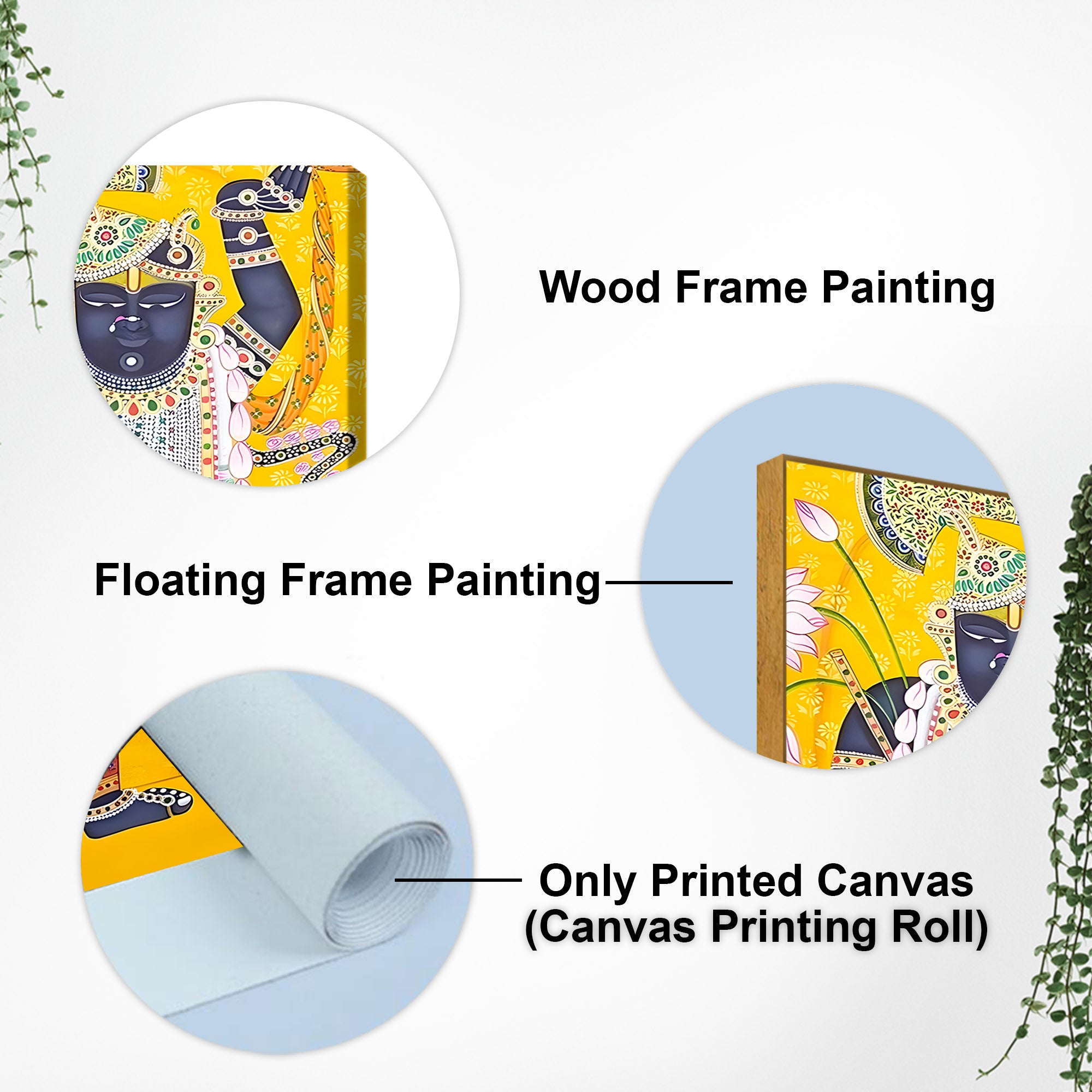 Shrinathji Pichwai Canvas Painting | Nathdwara Wall Decor for Living Room