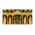 Shrinathji Pichwai Canvas Painting with Gopis – Nathdwara Art