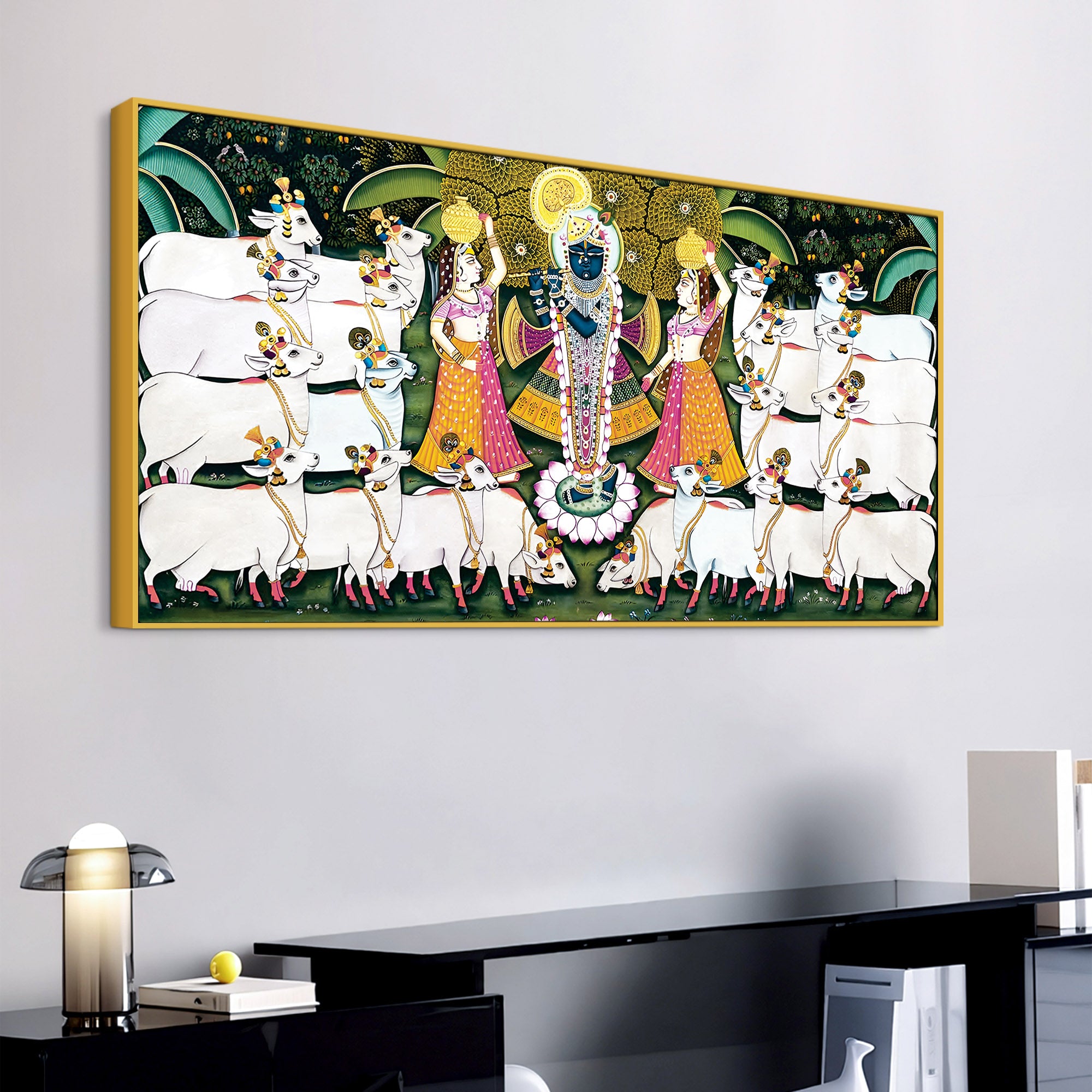 Shrinathji Pichwai Wall Art Canvas Wall Painting