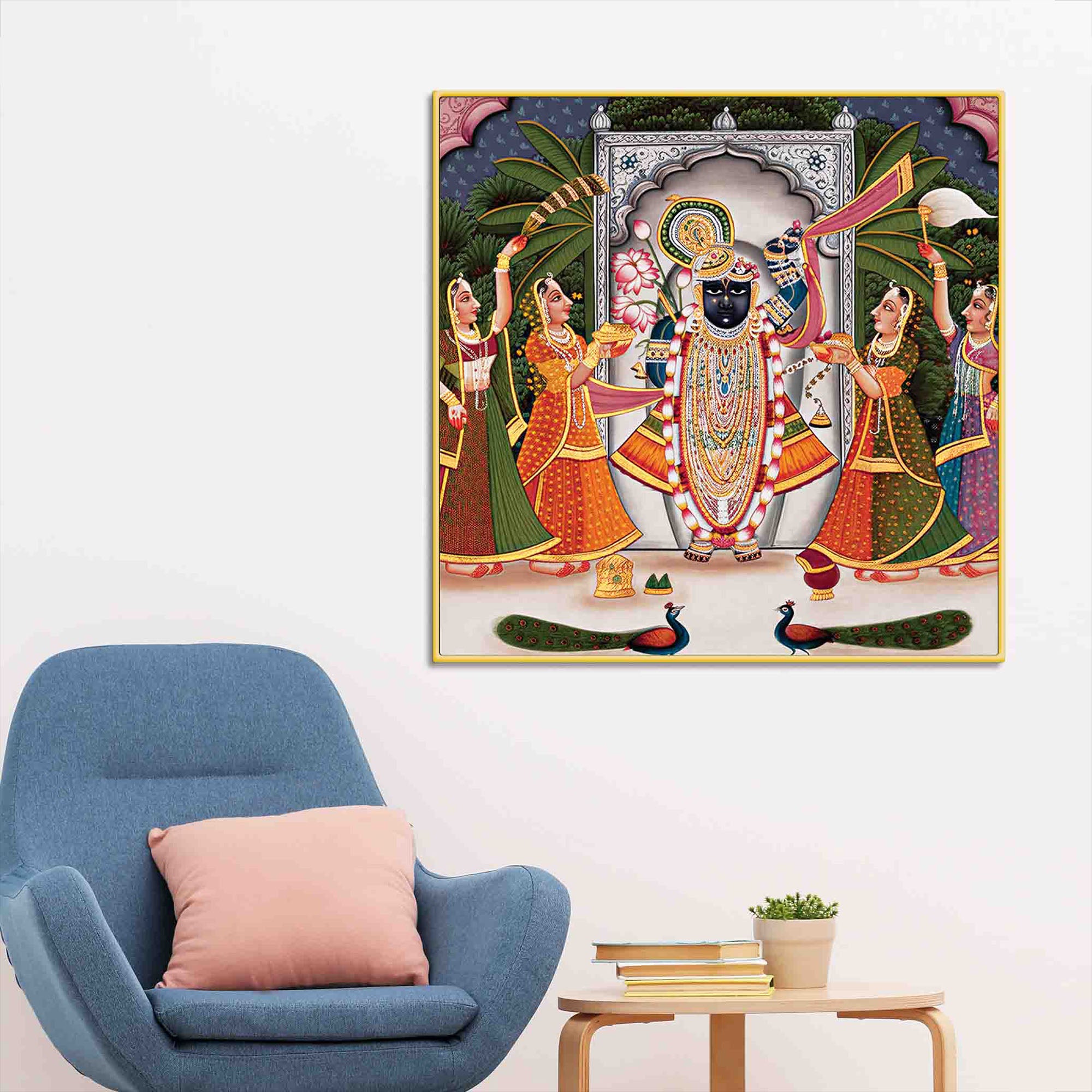 shrinathji-pichwai-wall-painting-indian-devotional-art