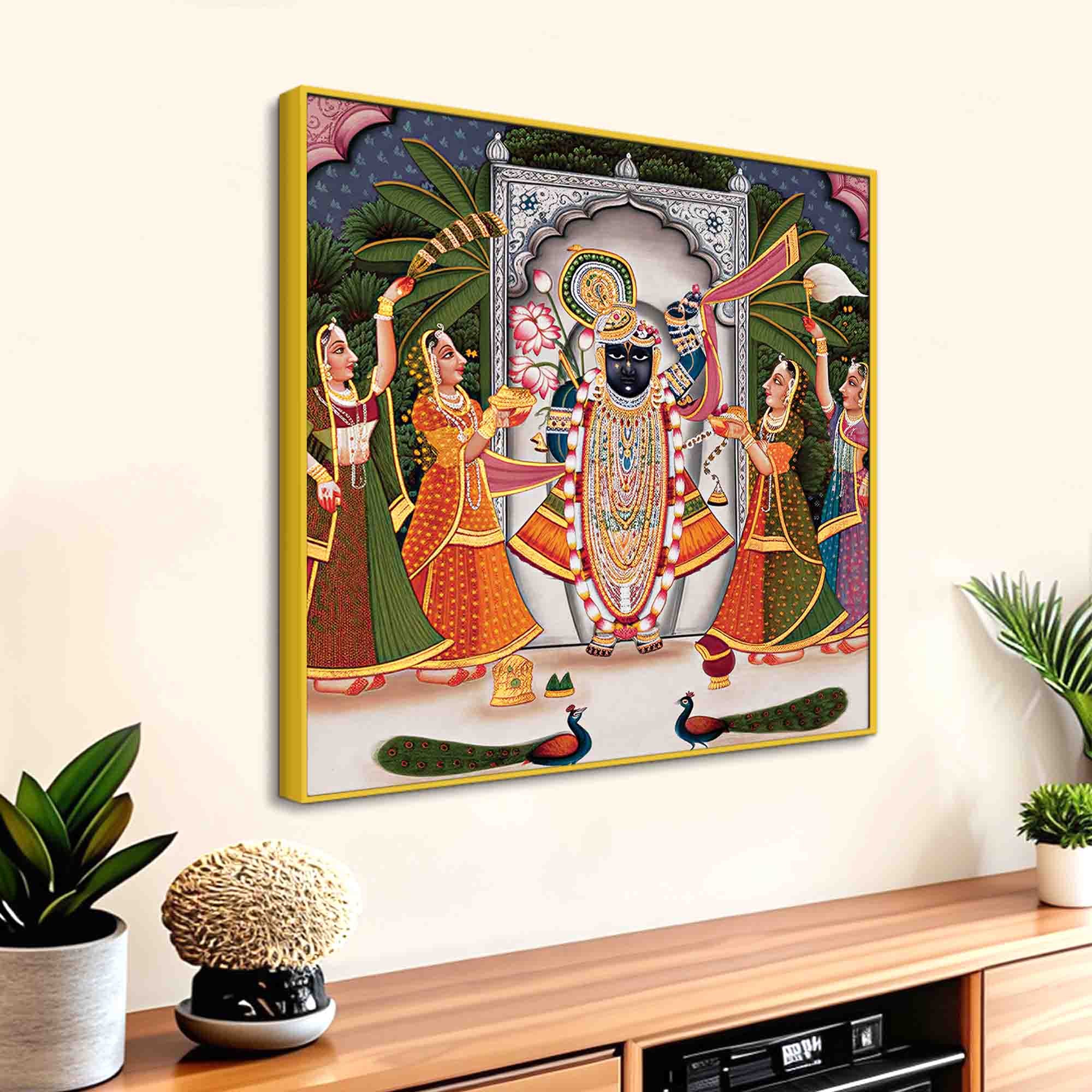 Shrinathji Pichwai Wall Painting | Indian Devotional Art