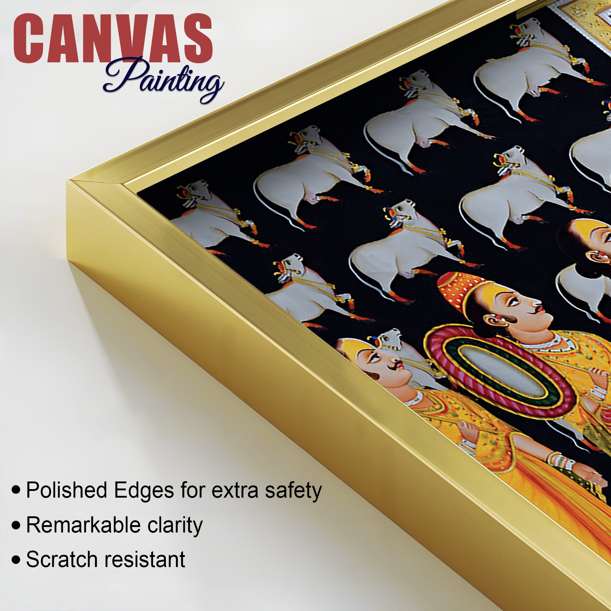 Shrinathji Temple Scene Religious Wall Painting