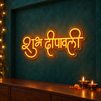 Shubh Deepawali Decorative Neon Light for Home, Office & Shop Decoration