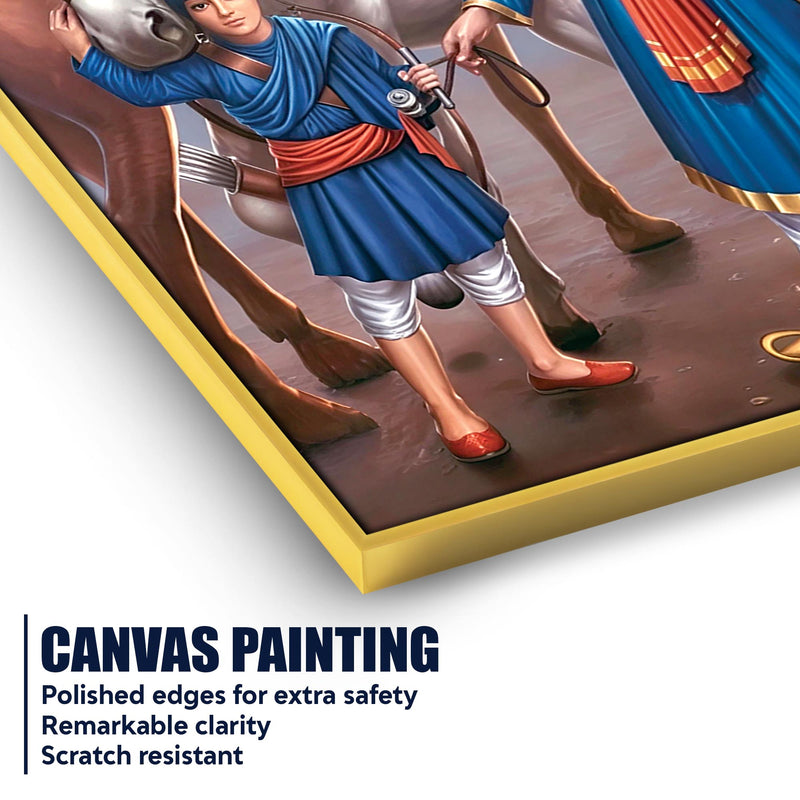 Sikh Devotional Wall Art Canvas | Guru Gobind Singh Ji Painting