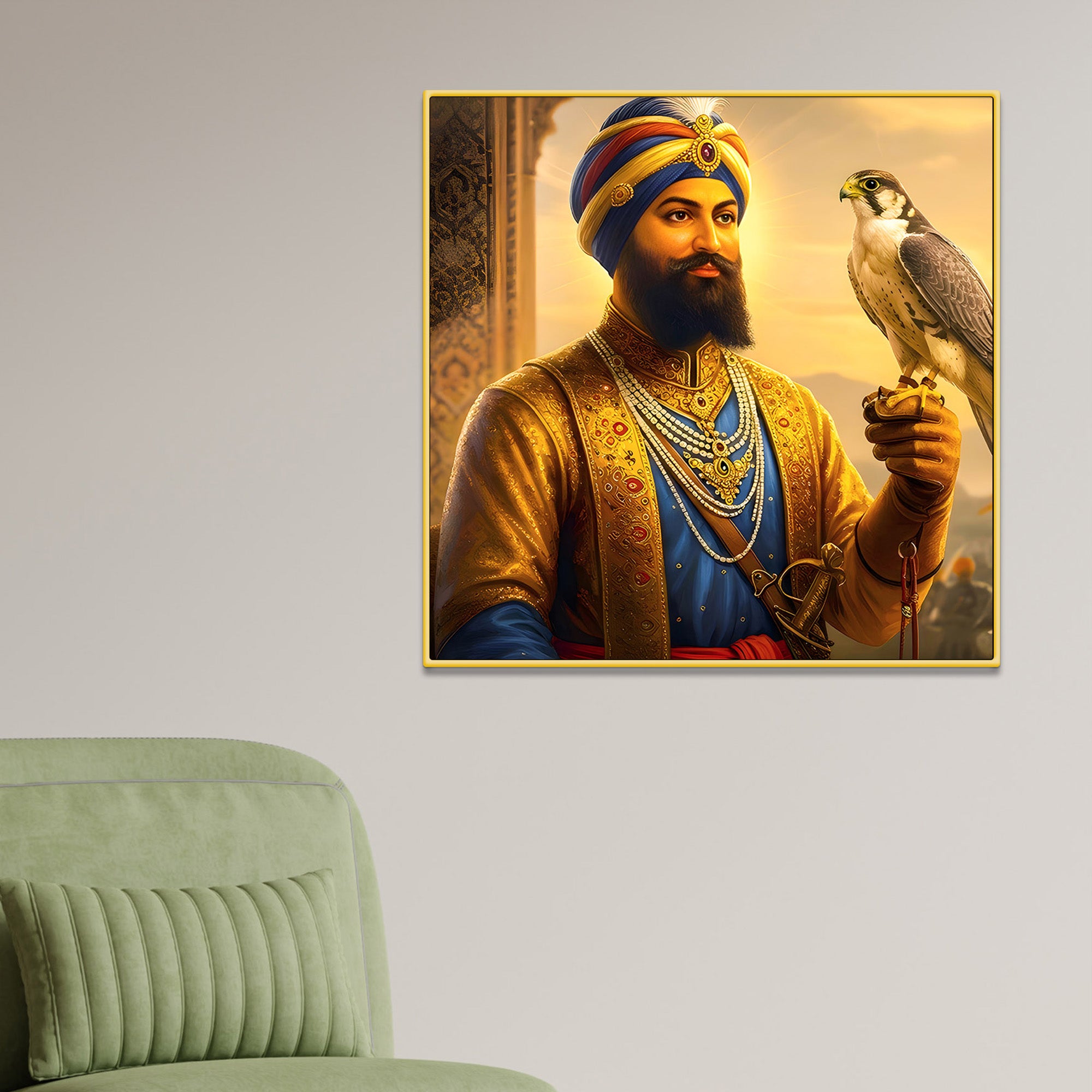 Sikh Religious Wall Art Painting