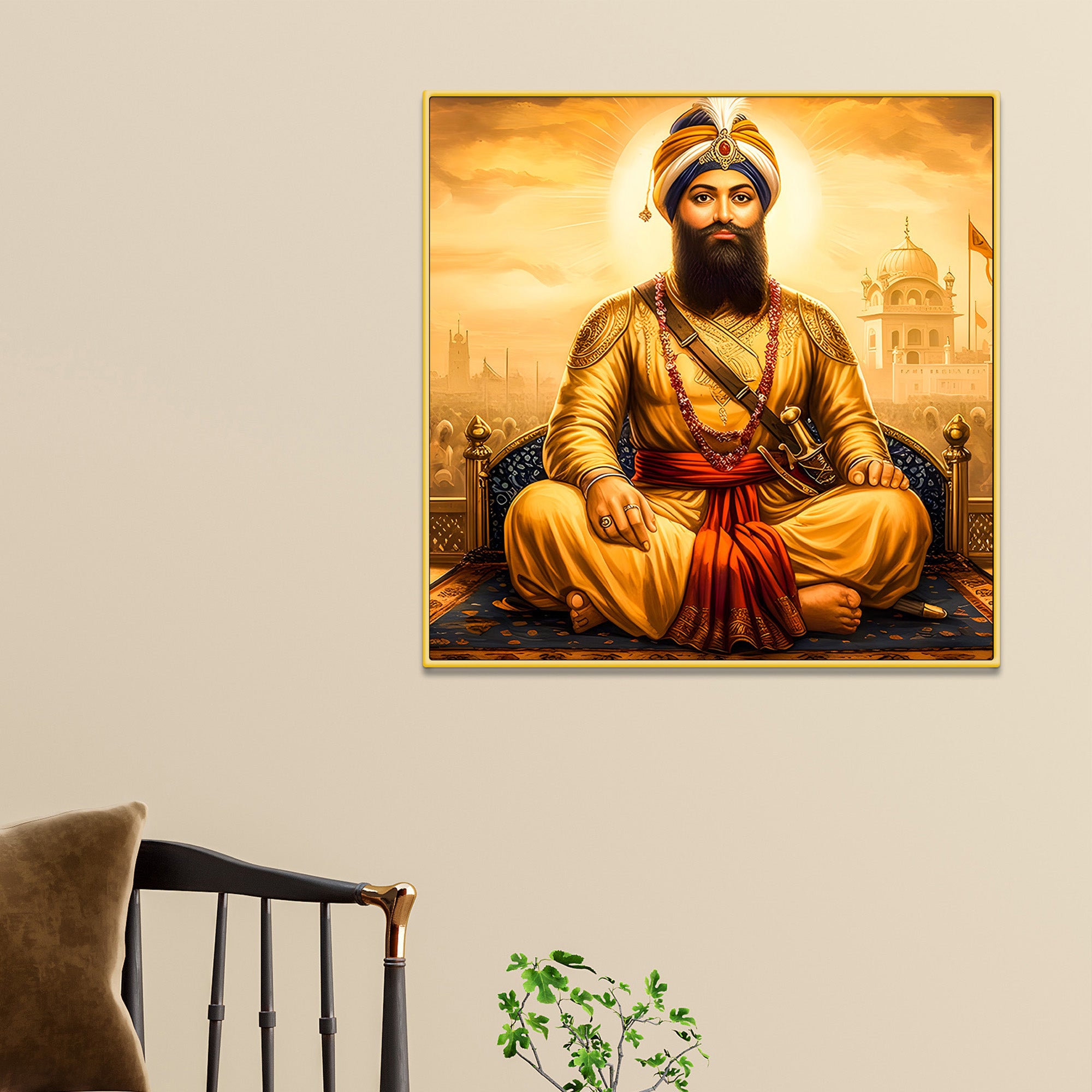 Sikh Spiritual Wall Art Painting for Home & Mandir