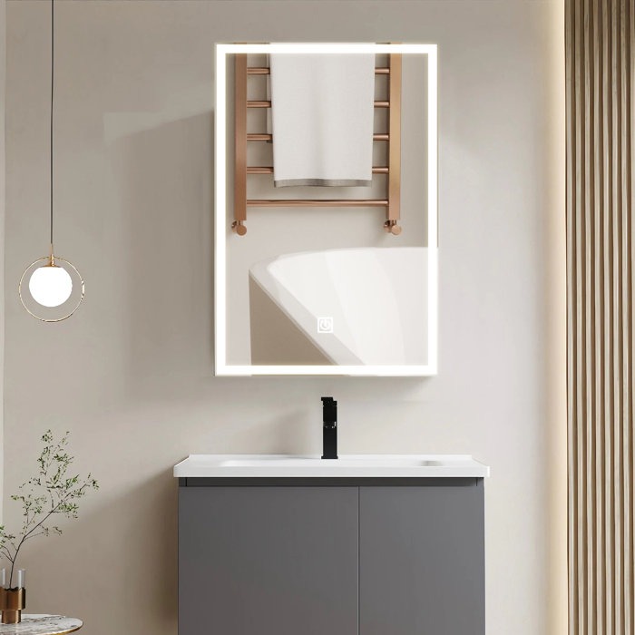 Sleek & Compact Design Lighted Medicine Cabinet Mirror