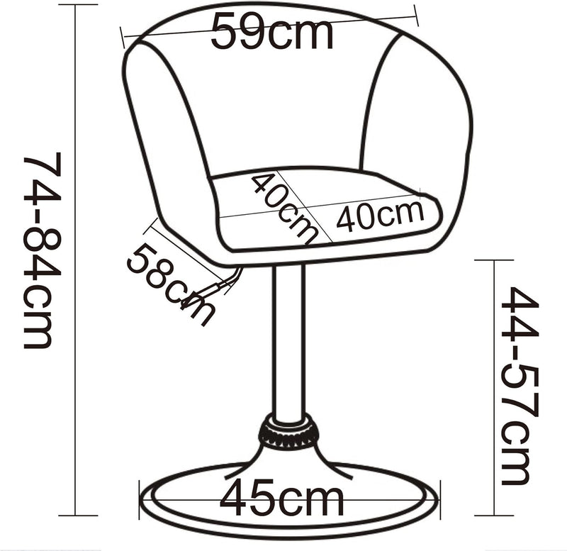 Sleek Grey Swivel Bar Chair with Padded Cushion