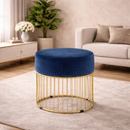 sleek-navy-steel-stool-with-luxurious-gold-frame