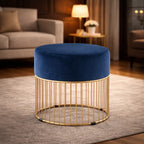 sleek-navy-steel-stool-with-luxurious-gold-frame